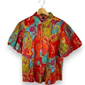 Lauren Ralph Lauren Multicolor Paisley Blouse